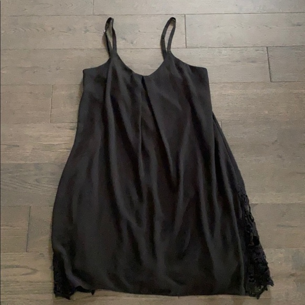 A Byer Black Dress Crochet Side Size M